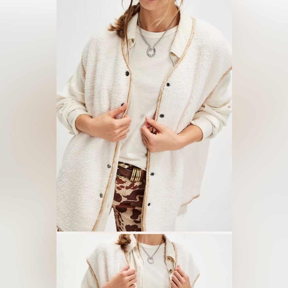 FREE PEOPLE Outlaw Sherpa Vest